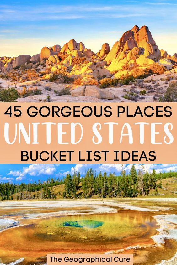 Pinterest pin for USA bucket list