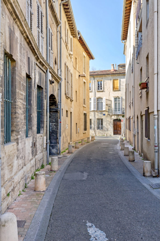 pretty street in Avignon