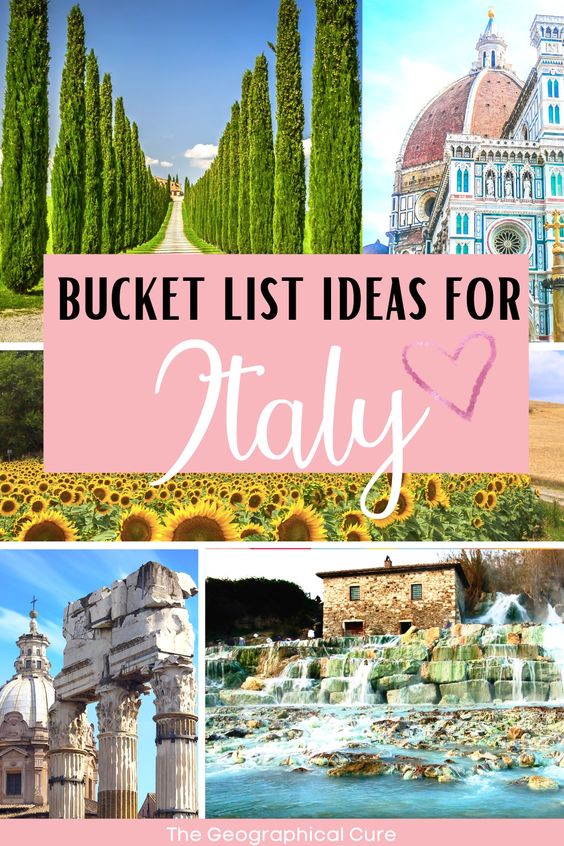 Pinterest pin for Italy bucket list