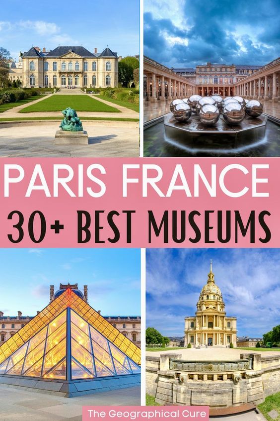 Pinterest pin for best museums in Paris