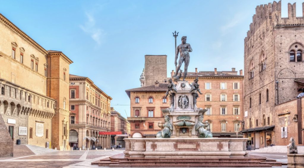 Piazza del Nettuno in Bologna