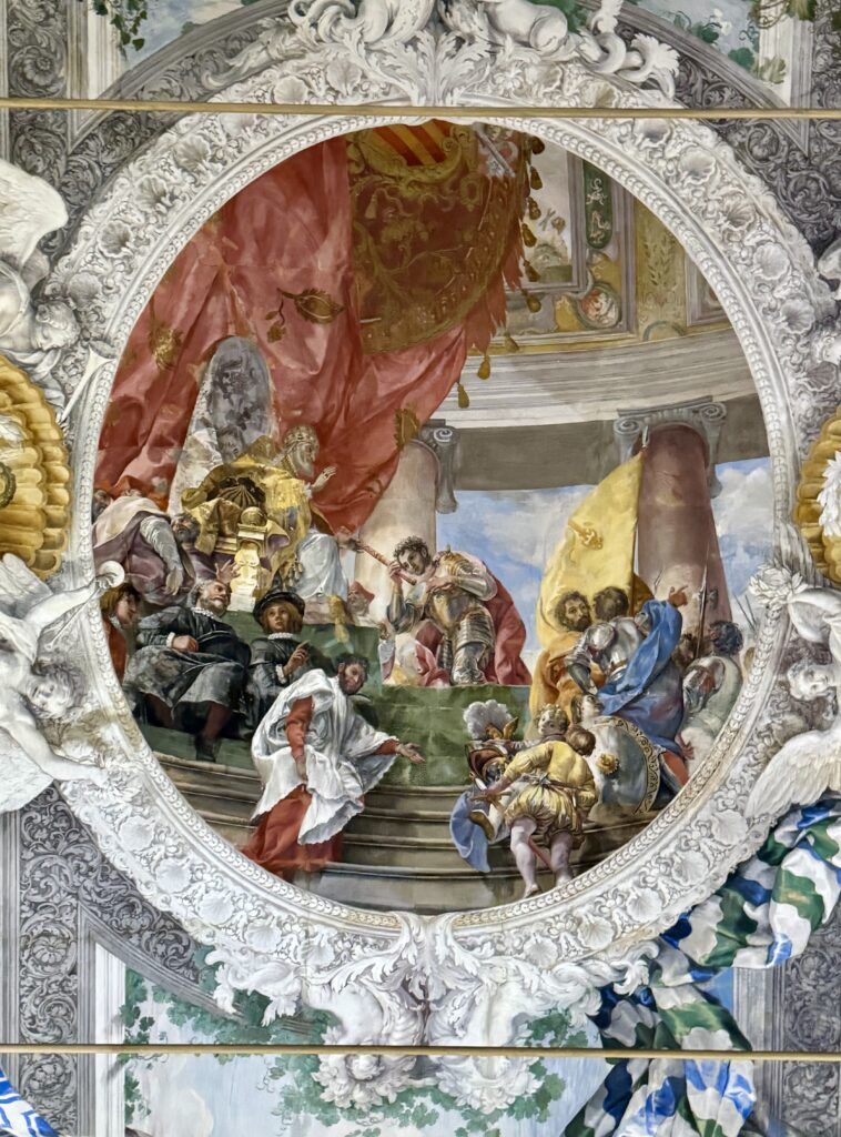 frescos in the Great Hall