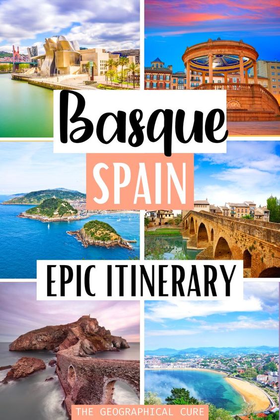 Pinterest pin for 10 days in Basque Spain