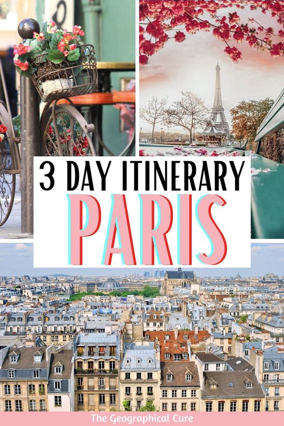 pin for 3 days in Paris itinerary
