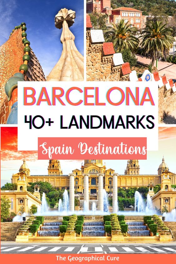 Pinterst pin for landmark in Barcelona