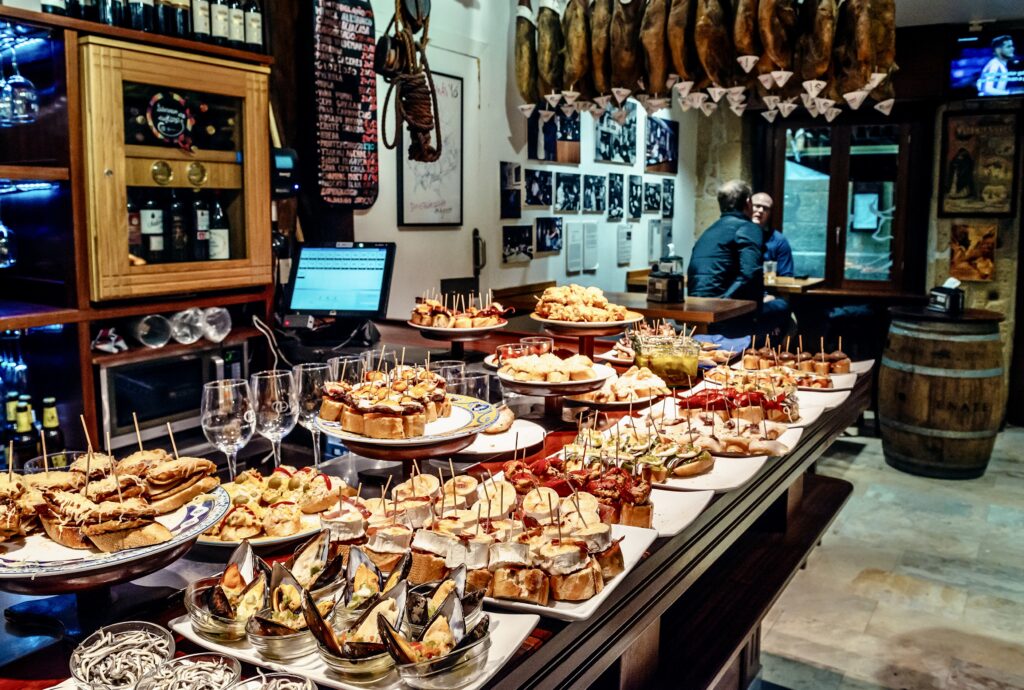 tapas in Casa Alcalde bar in San Sebastian