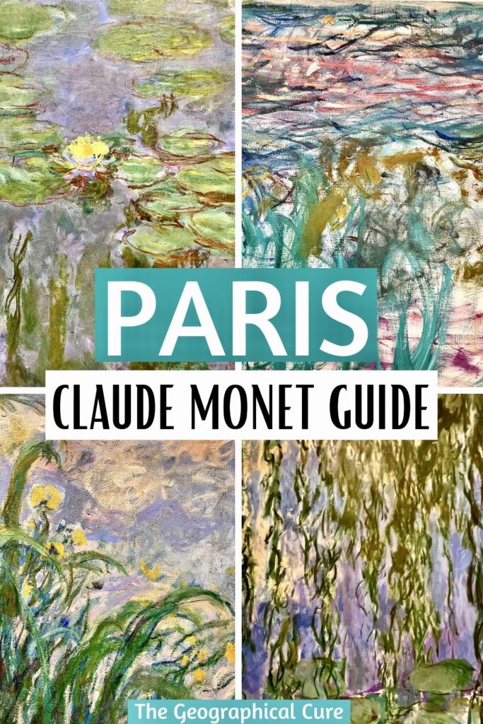 Pinterest pin for the Monet trail in Paris
