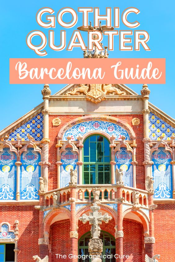 Pinterest pin for guide to Barcelona's Gothic Quarter