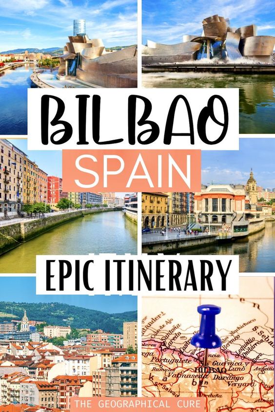 Pinterest pin for 2 days in Bilbao itinerary