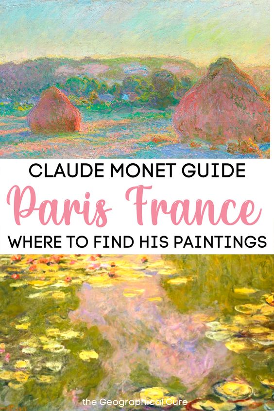 Pinterest pin for guide to Monet's art in Paris