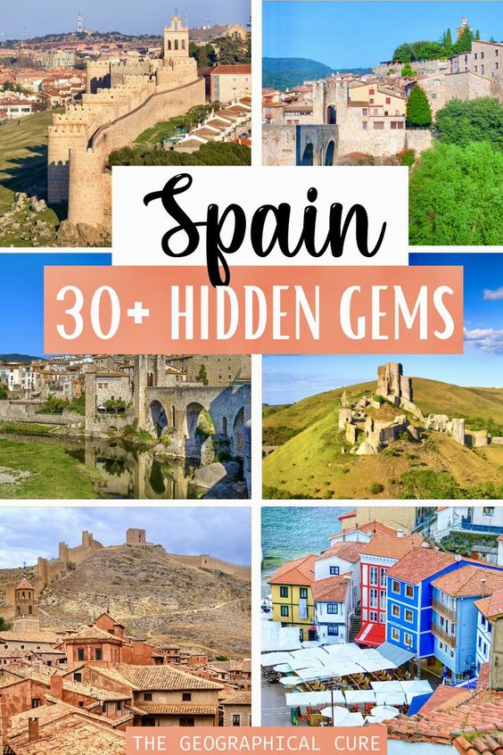 Pinterest pin for hidden gems in Spain