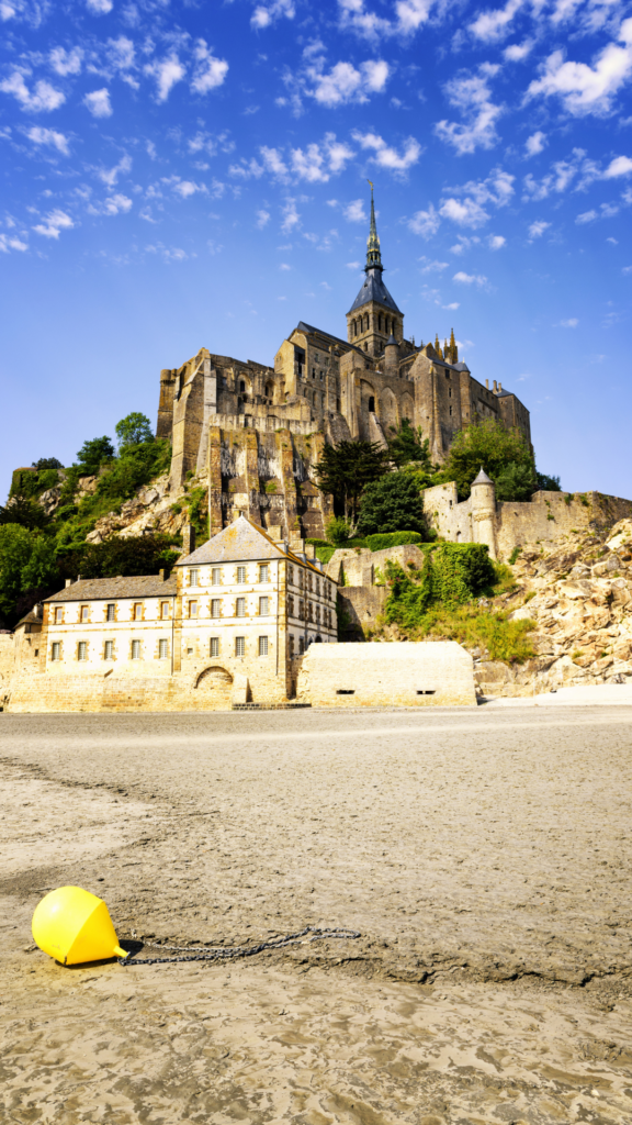 view of the Abbey of Mont Saint-Michel