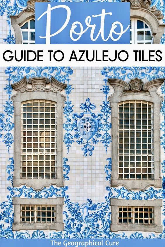 Pinterest pin for azulejos in Porto