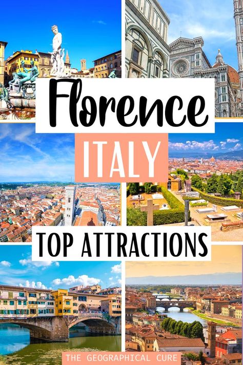 pin for top attractions in Florence Italy