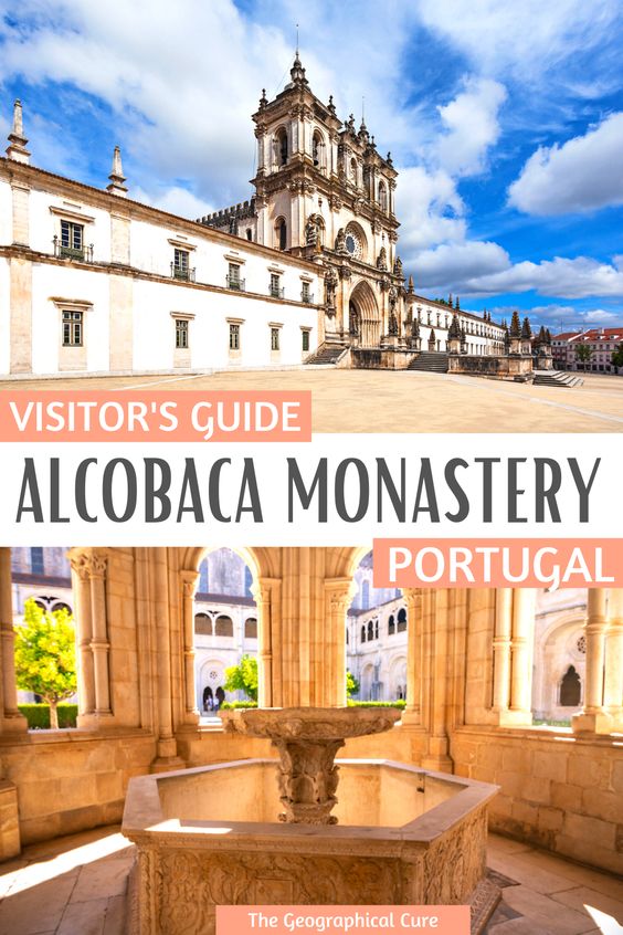 Pinterest pin for guide to Alcobaca Monastery