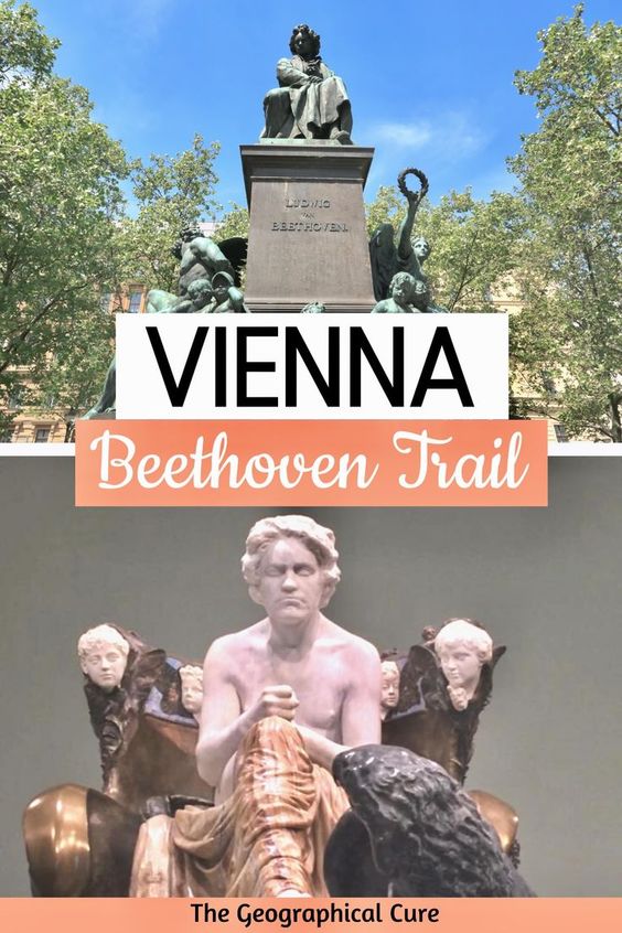 Pinterest pin for Beethoven sites in Vienna