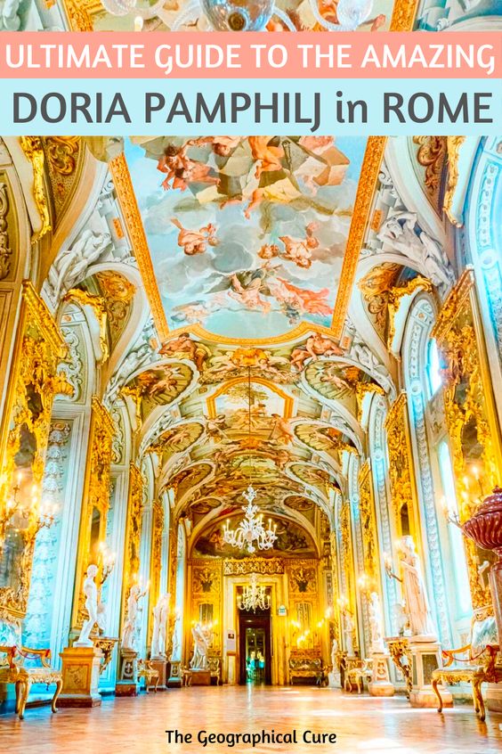 Pinterest pin for guide to the Doria Pamphilj