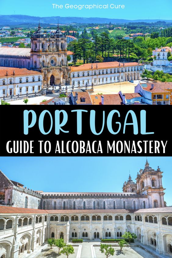 Pinterest pin for guide to Alcobaca Monastery