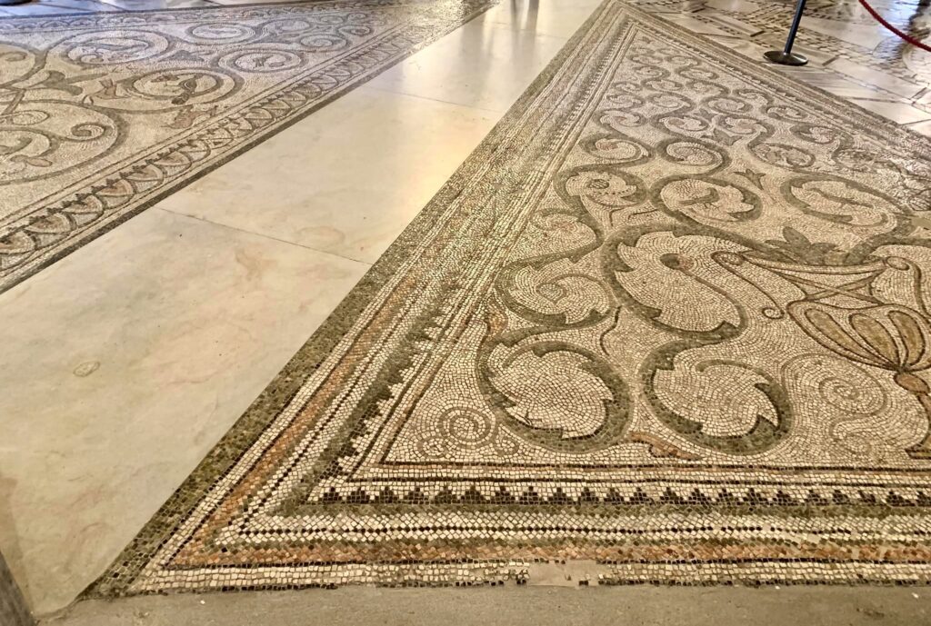 Byzantine mosaic floors