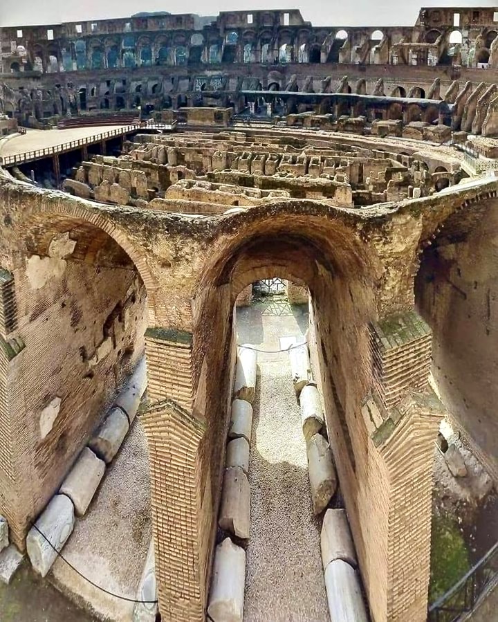 view of the arena and underground Colosseum