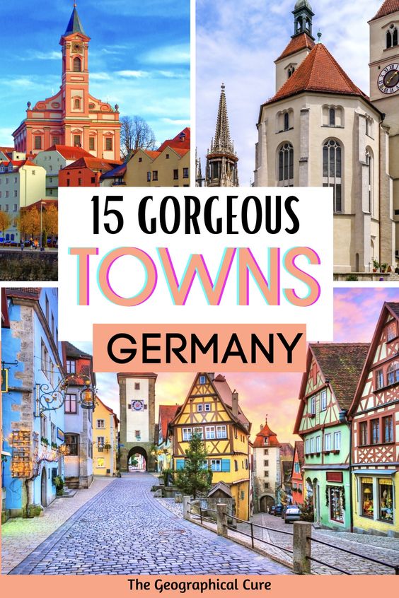 Pinterest pin for most beautiful towns in Germany