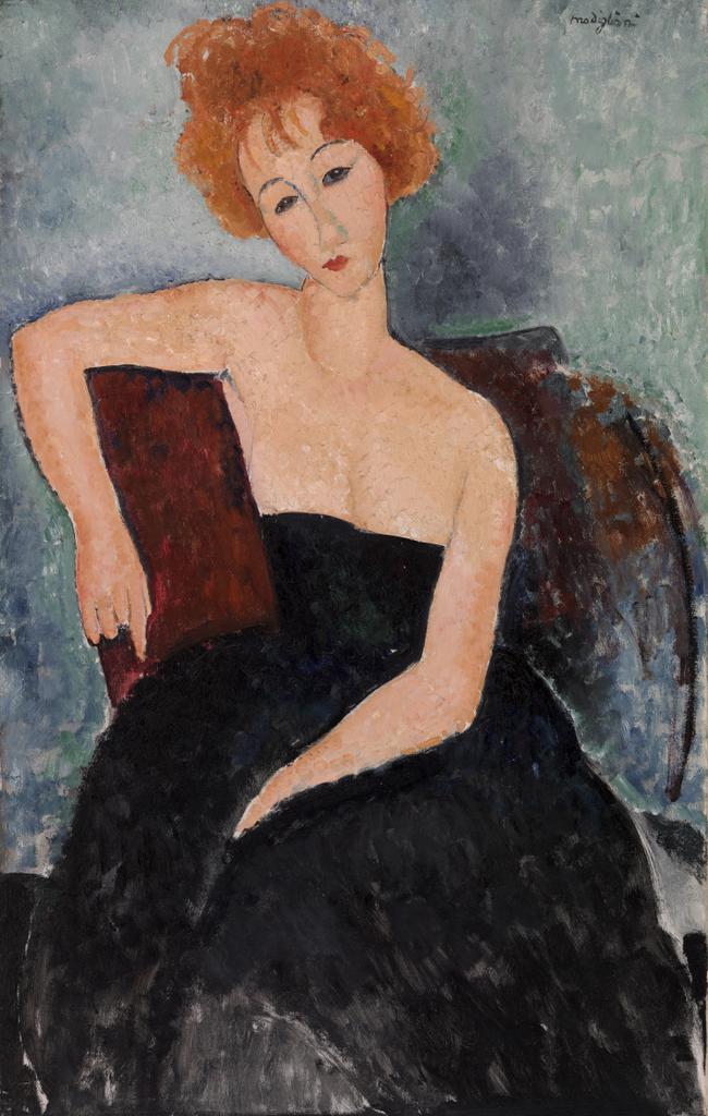 Modigliani, Portrait of a Red Haired Woman, 1918