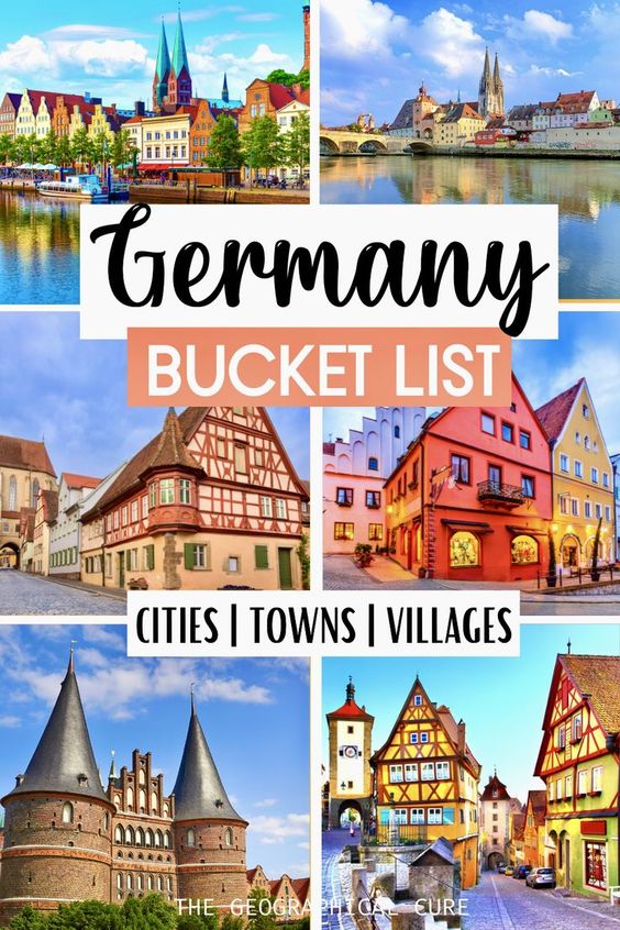 Pinterest pin for the most beautiful towns in Germany