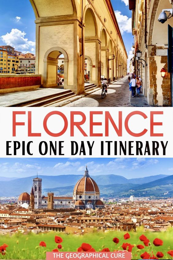 Pinterest pin for one day in Florence itinerary