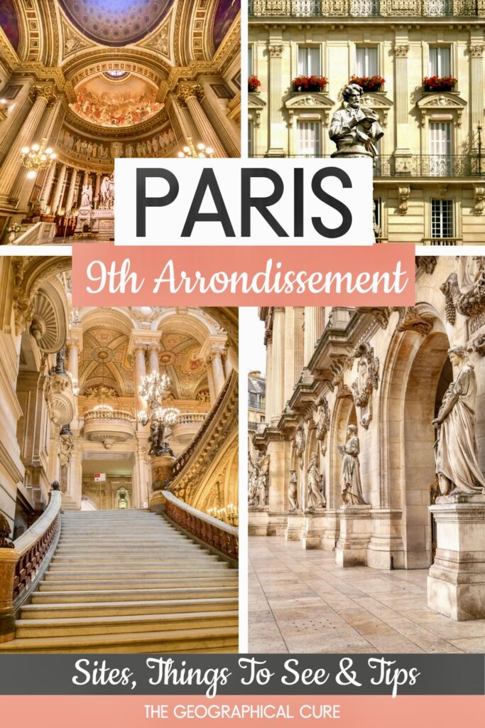 Pinterest pin for best things to do in Paris' 9th arrondissement