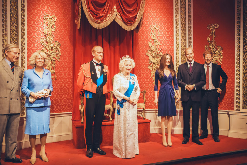 British royal family in Madame Tussauds