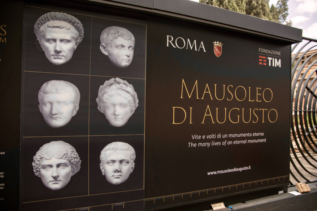 entrance to the ruins of Mausoleum of Augustus