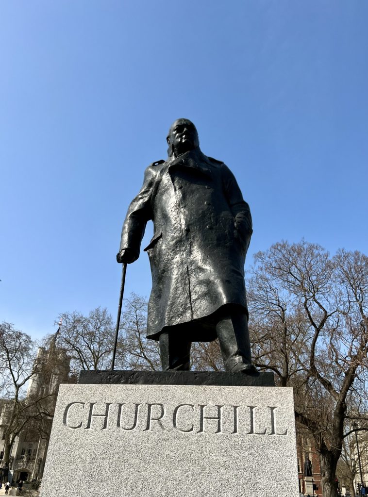 Churchill Monument on Parliament Square