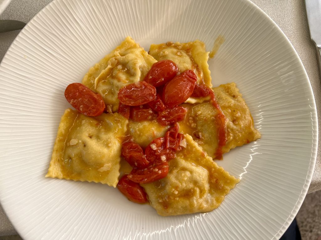 pasta meal in Arezzo