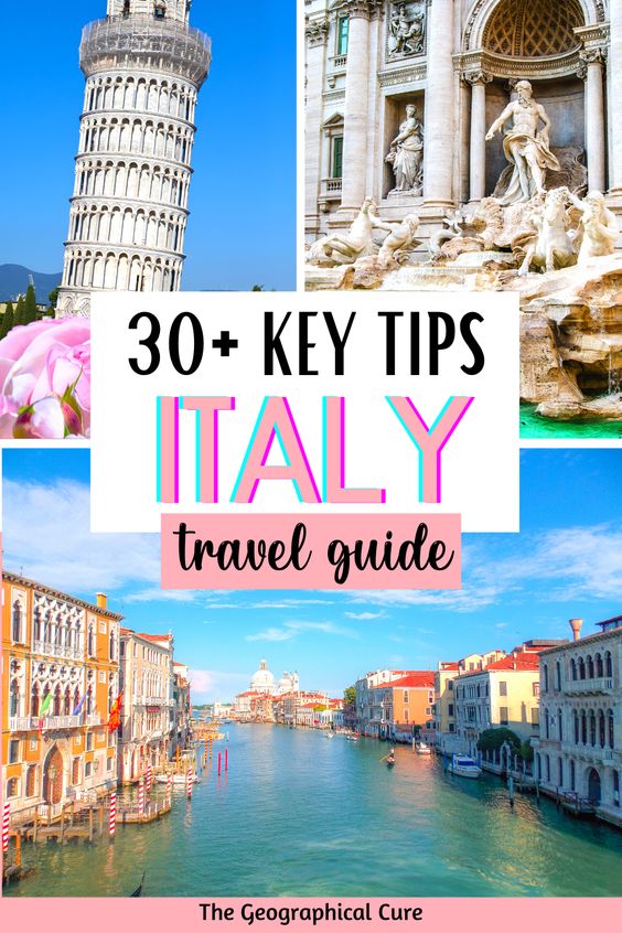 Pinterest pin for tips for visiting Italy