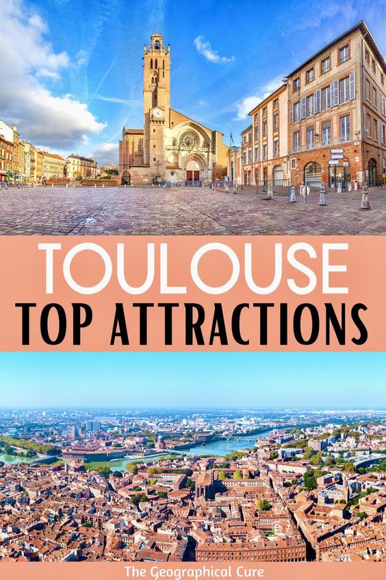 pin for top attractions in Toulouse