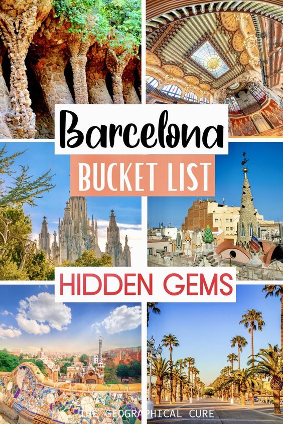 pin for hidden gems in Barcelona