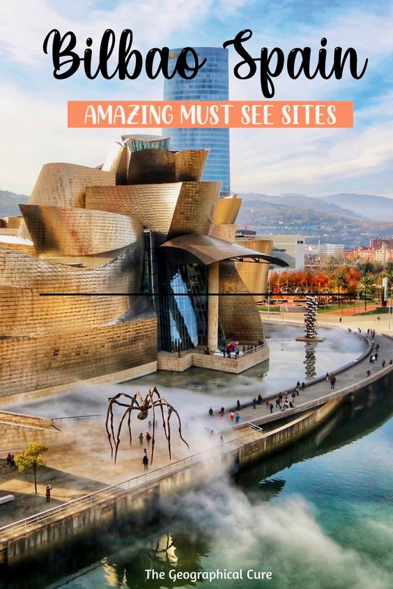 Pinterest pin for top attractions and best things to do in Bilbao