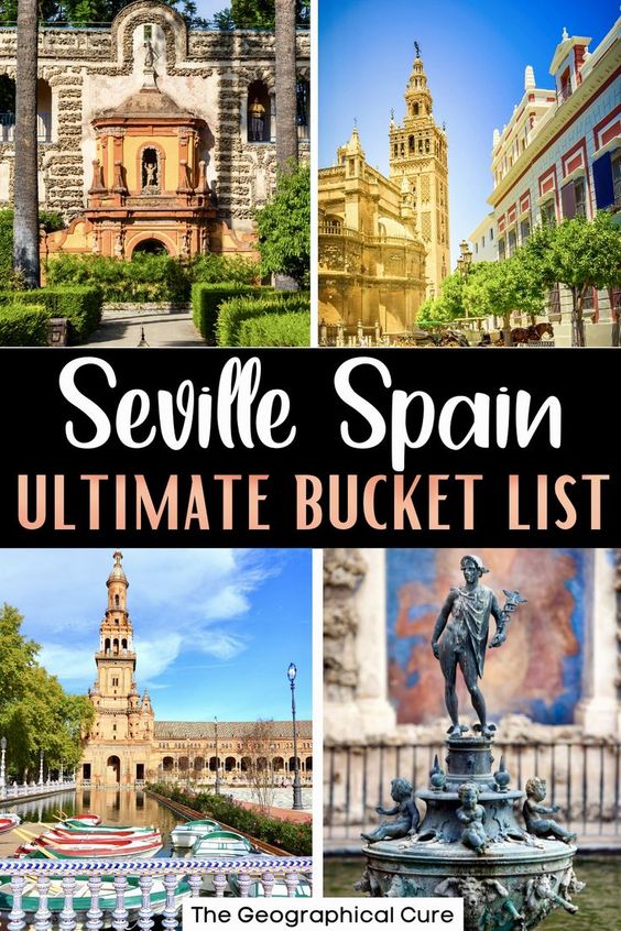pin for top attractions in Seville