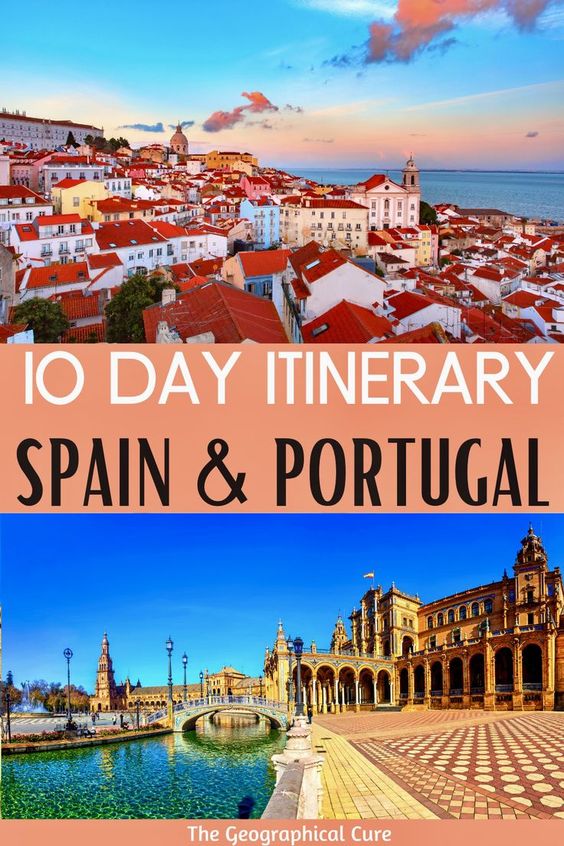 Pinterest pin for Portugal-Spain itinerary