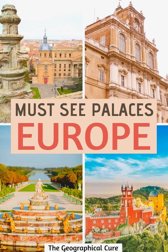 Pinterest pin for most beautiful palaces in Europe