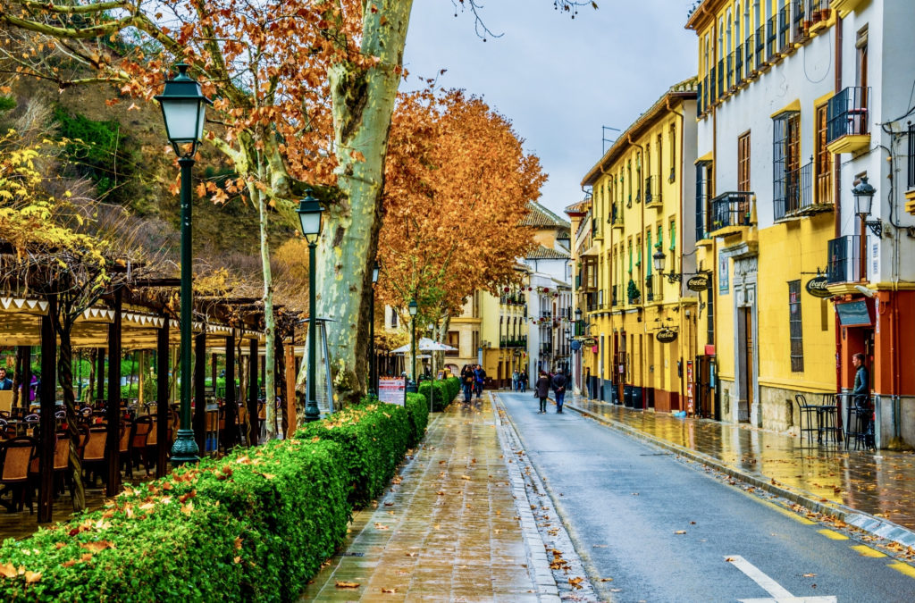 the ancient Albaicin neighborhood in Granada
