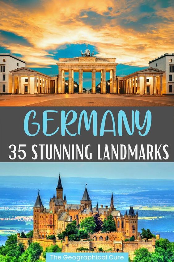 Pinterest pin for landmarks in Germany
