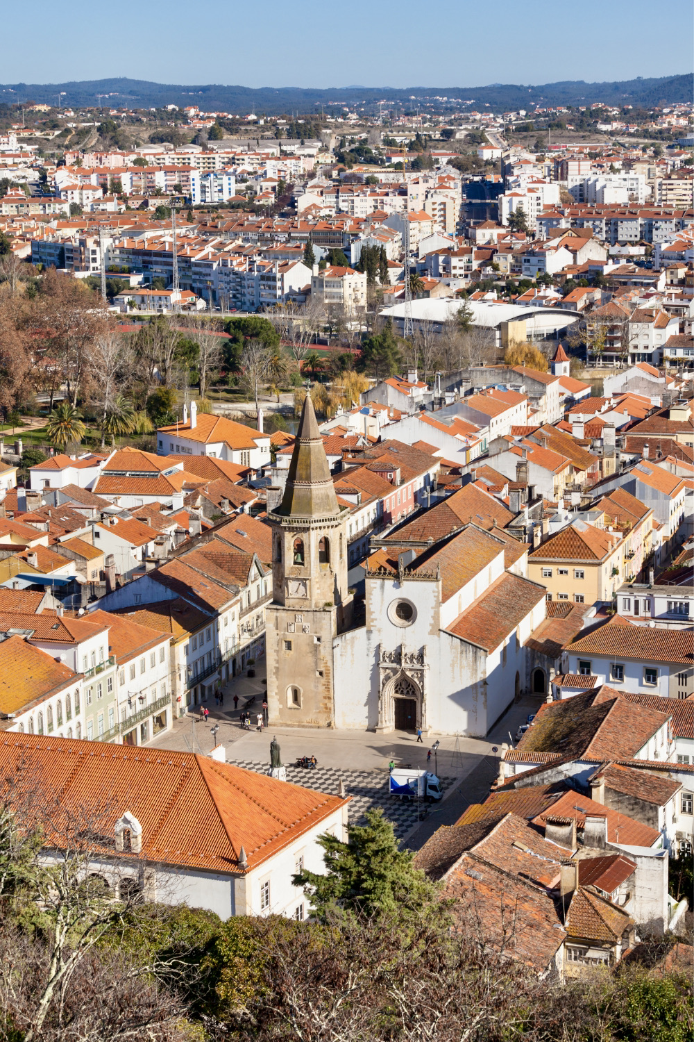 aerial view of Tomar