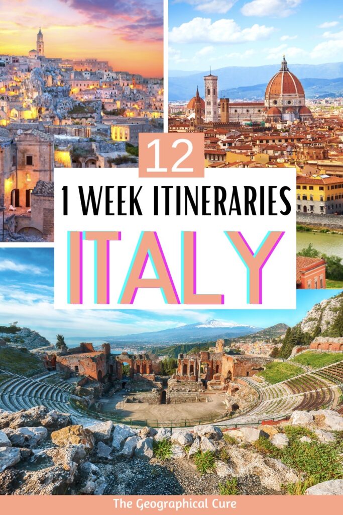 Pinterest pin for one week in Italy itineraries