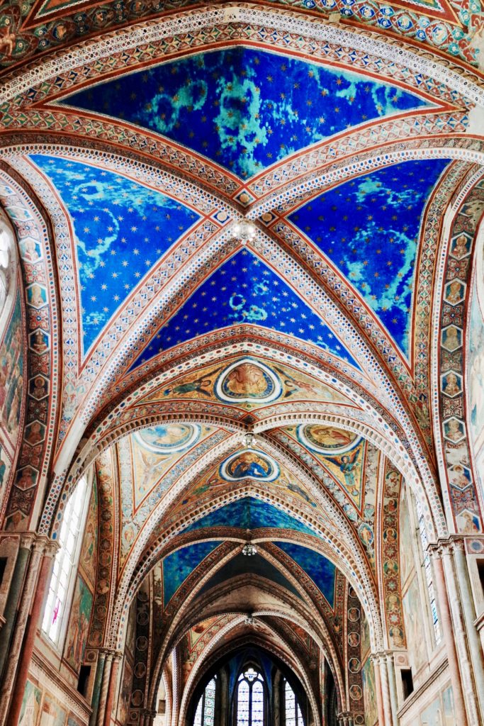 interior of the upper basilica