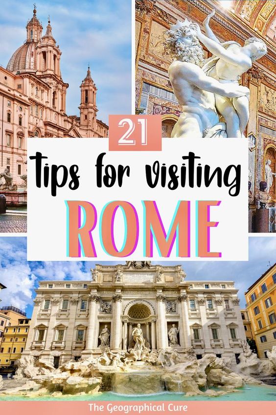 Pinterest pin for tips for visiting Rome