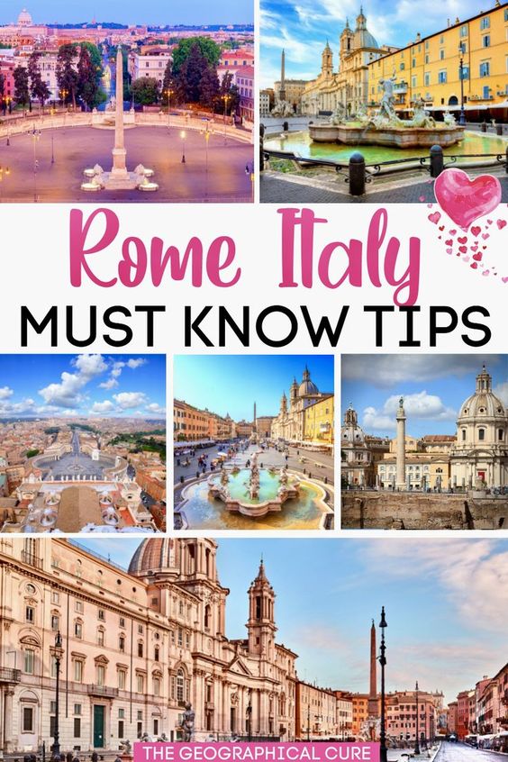 Pinterest pin for tips for visiting Rome