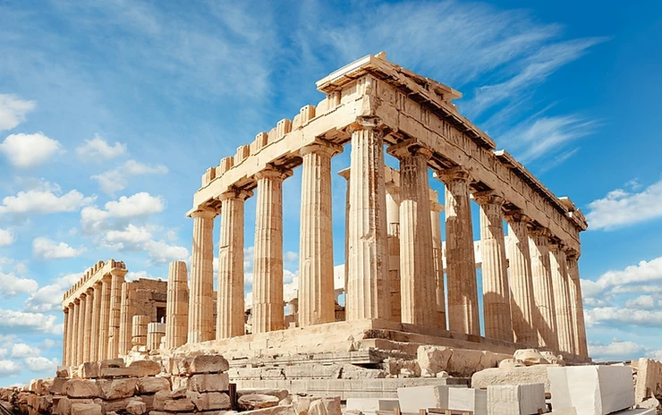 the Parthenon in Athen, an unmissable UNESCO site in Europe