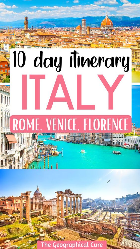 Pinterest pin for 10 days in Italy itinerary