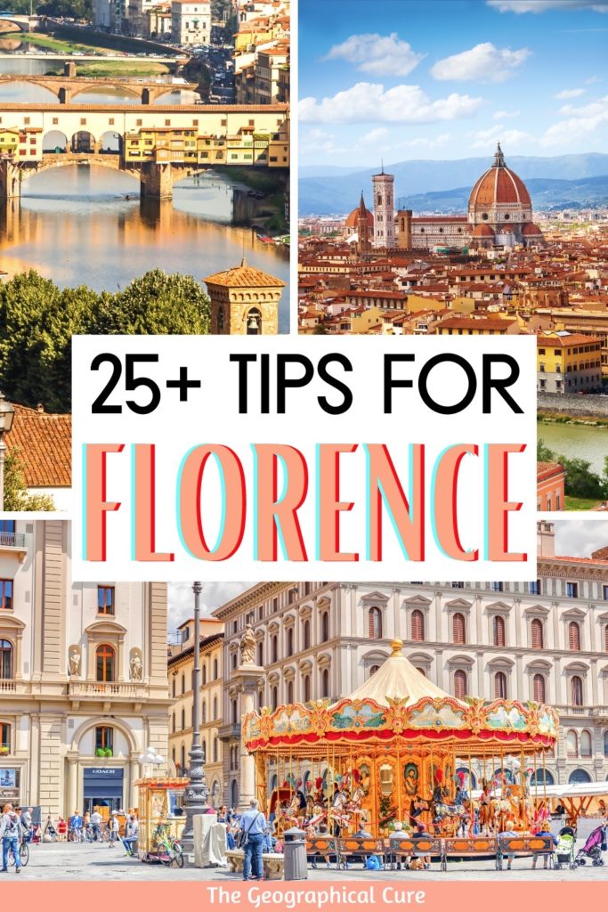 Pinterest pin for tips for visiting Florence